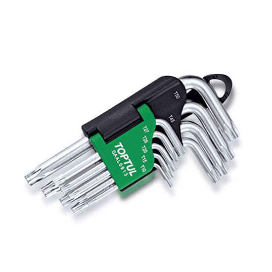 Jeu 9 clés mâle torx T10-T50